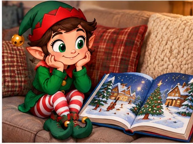 Picture guide: Bedtime Story Reader elf idea