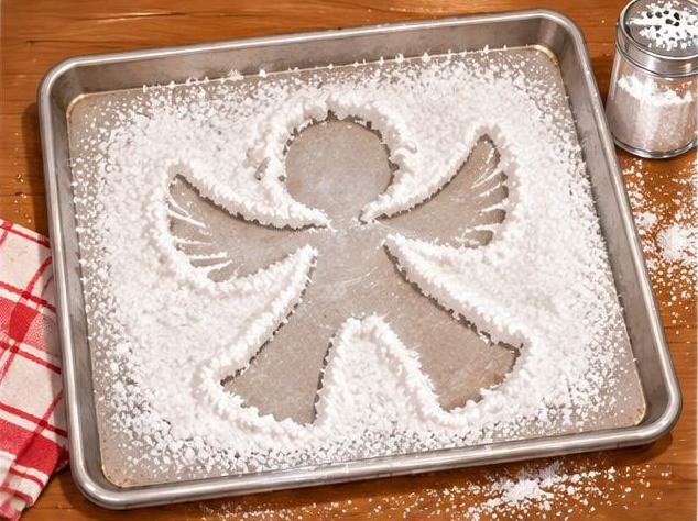 Picture guide: Sugar Snow Angel elf idea